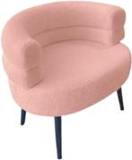 Teddy fauteuil halve cirkels roze, Ophalen, Nieuw