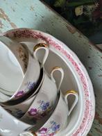 Vintage theekopjes 9 stuks bloemen decor foto 1 t/m 3, Huis en Inrichting, Heikant 21 Kaatsheuvel, Belle Vieille Brocante, Ophalen of Verzenden