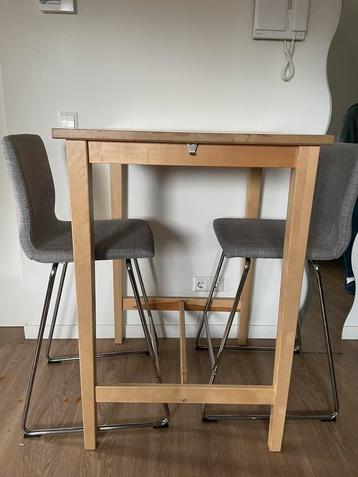 Table + two chairs (Great condition) Ikea 