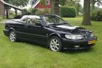 Saab 9-3 2.0 Turbo Cabrio 2000 Zwart APK juli 2026, Auto's, Saab, Voorwielaandrijving, 74 €/maand, Beige, 4 cilinders
