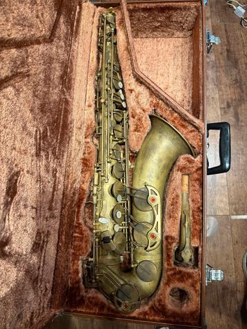 Vintage Tenor Saxofoon – Selmer-stijl, ontlakt & gereviseerd beschikbaar voor biedingen