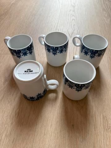KLM Marcel Wanders Koffiekopjes - 5 stuks beschikbaar voor biedingen
