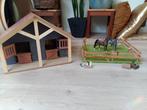 Schleich paardenstal incl weide, Ophalen, Gebruikt