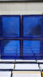 Glazen bouwstenen blauw glasblokken 20x20x8cm 62 stuks, Doe-het-zelf en Verbouw, Glas en Ramen, Ophalen, Gebruikt, Minder dan 80 cm
