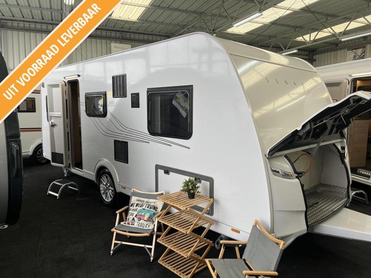 Tabbert Senara 550 E, Caravans en Kamperen, Caravans, Bedrijf, tot en met 4, 1250 - 1500 kg, Rondzit, Tabbert, 2 aparte bedden