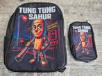 Tung Tung Sahur. Italian Brainrot schooltas / rugzak., 30 tot 40 cm, Rugtas, Zwart, Nieuw