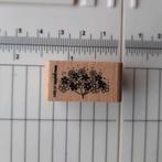 Stempel cats on appletrees Eldenflower bloemen, Hobby en Vrije tijd, Stempelen, Ophalen of Verzenden, Zo goed als nieuw, Houten stempel