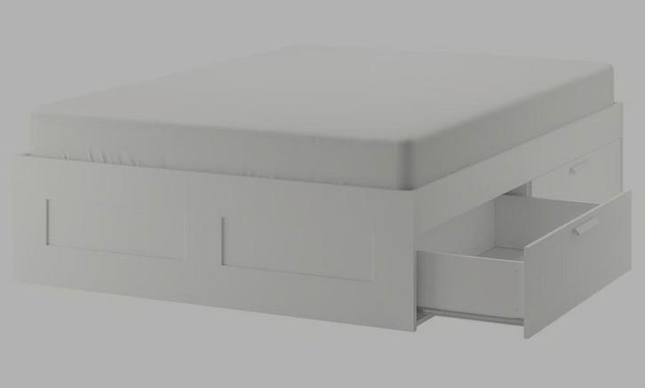 Brimnes bedombouw 140x200 - Gratis af te halen, Huis en Inrichting, Slaapkamer | Bedden, Gebruikt, Tweepersoons, 140 cm, 200 cm