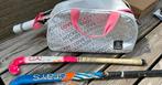 Brabo hockeytas + 2 hockeysticks, Ophalen of Verzenden, Zo goed als nieuw, Tas
