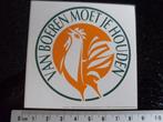 sticker van boeren moet je houden logo kip rond, Verzenden, Zo goed als nieuw, Overige typen