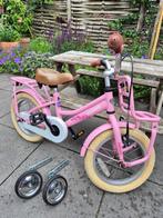 Popal kinderfiets 14 inch met zijwieltjes, Ophalen, Zijwieltjes, Gebruikt, POPAL