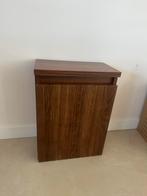 Toiletkastje/toiletmeubel walnoot ribbel excl. Kom, Huis en Inrichting, Badkamer | Badkamermeubels, Ophalen, Nieuw, 25 tot 50 cm