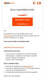 Hotel voucher, Scapino en Douglas voucher, Tickets en Kaartjes, Kortingen en Cadeaubonnen, Kortingsbon, Overige typen