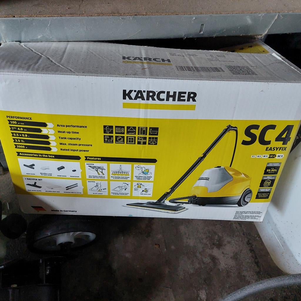 Karcher SC4 Easyfix Stoomreiniger - Nieuw in doos, Witgoed en Apparatuur, Stoomapparaten, Zo goed als nieuw, Stoomreiniger, Ophalen of Verzenden