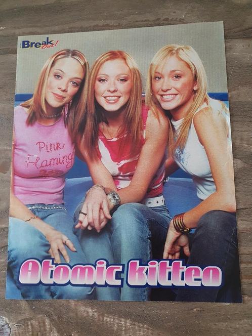 90s Break-Out Poster van Atomic Kitten, Verzamelen, Posters, Zo goed als nieuw, Rechthoekig Staand, Ophalen of Verzenden