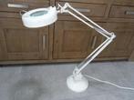 loeplamp Massive loep lamp met zware voet borduren naaien, Loeplamp, Gebruikt, Ophalen