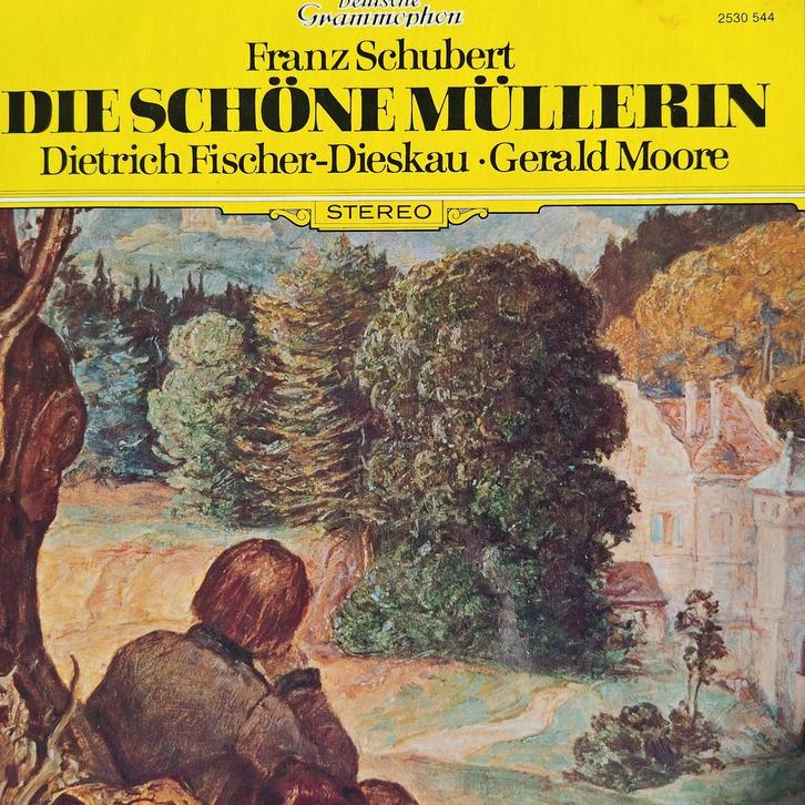 Schubert - Die Schöne Müllerin - Fischer-Dieskau, Moore, Cd's en Dvd's, Vinyl | Klassiek, Zo goed als nieuw, Romantiek, Vocaal