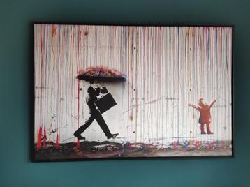 Banksy coloured rain (groot) beschikbaar voor biedingen