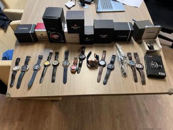Horloges Collectie van 19 Merkhorloges  beschikbaar voor biedingen