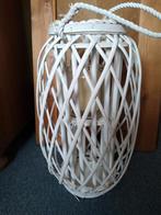 groot wit windlicht, Huis en Inrichting, Woonaccessoires | Kandelaars en Kaarsen, Ophalen, 50 tot 75 cm, Wit, Zo goed als nieuw