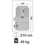 Falco Havik 400, Caravans en Kamperen, Tenten, Ophalen, Gebruikt