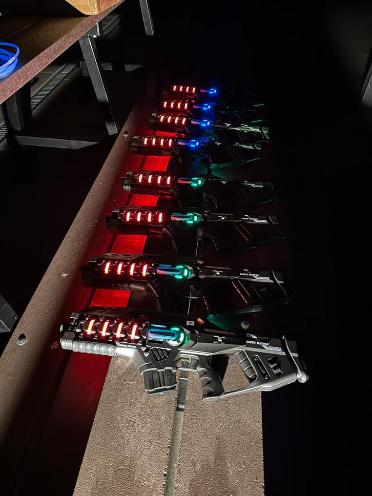 XL - Lasergame set te huur 12 guns - 50 euro, Kinderen en Baby's, Speelgoed | Buiten | Actiespeelgoed, Nieuw, Ophalen