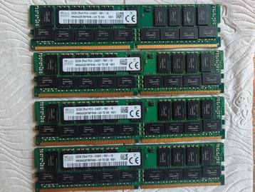 4x 32GB DDR4 2400 MHz ECC werkgeheugen  beschikbaar voor biedingen