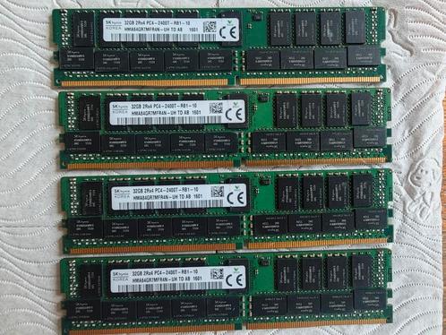 4x 32GB DDR4 2400 MHz ECC werkgeheugen, Computers en Software, RAM geheugen, Zo goed als nieuw, Server, 32 GB, DDR4, Ophalen of Verzenden