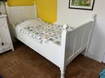 Gewild antiek grenen eenpersoonsbed, Ophalen, 85 tot 100 cm, Gebruikt, Matras