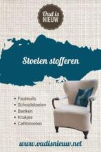 stofferen van eigen stoelen Maatwerk, stel zelf samen, Vijf, Zes of meer stoelen, Gebruikt, Hout, Verzenden