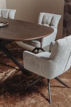 Complete eetkamer San Marino Landelijk Modern Deens Ovaal, Verzenden, Nieuw, Landelijk Modern, 4 tot 6 stoelen