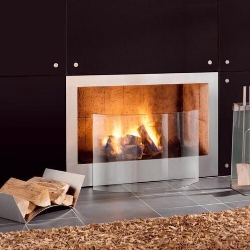 Glazen Haardscherm / vonkenscherm - Bescherming en Stijl, Huis en Inrichting, Haarden, Nieuw, Houthaard, Ophalen