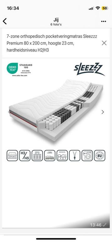 De Sleezzz premium pocketbering matras beschikbaar voor biedingen