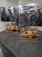 Goud zwarte lamp met aapjes, Ophalen of Verzenden, Nieuw, Minder dan 50 cm