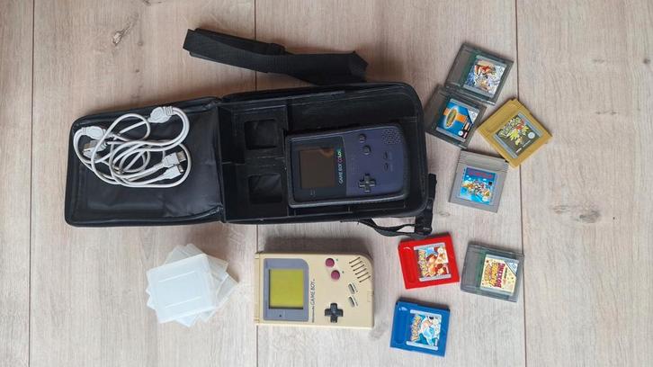 Gamboys 1x Classic en 1 Color incl spellen en ass, Spelcomputers en Games, Spelcomputers | Nintendo Game Boy, Gebruikt, Game Boy Classic