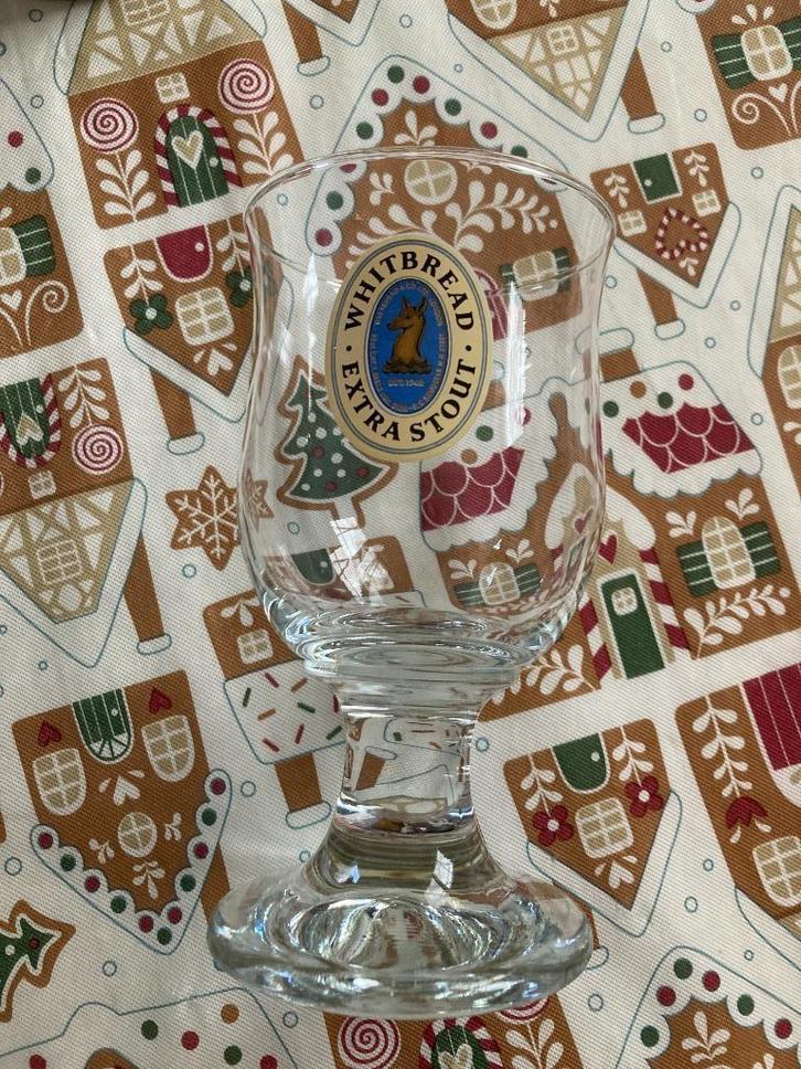 Bierglas Whitbread Extra Stout, Verzamelen, Glas en Borrelglaasjes, Bierglas, Ophalen of Verzenden