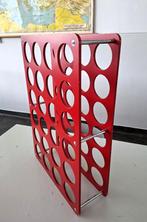 hip fel rood wijnrek retro design jaren 80-90 24 flessen, Huis en Inrichting, Kunststof, Gebruikt, 15 tot 25 flessen, Ophalen of Verzenden