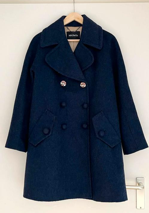 Max & Co - Winterjas / Coat - Wol - Blauw - Maat 38, Kleding | Dames, Jassen | Winter, Gedragen, Maat 38/40 (M), Blauw, Ophalen of Verzenden