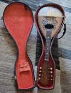 Prachtige antieke mandoline in originele houten koffer., Ophalen of Verzenden, Gebruikt