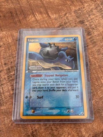 Pokemon Lapras reverse holo legend maker 8/92 beschikbaar voor biedingen