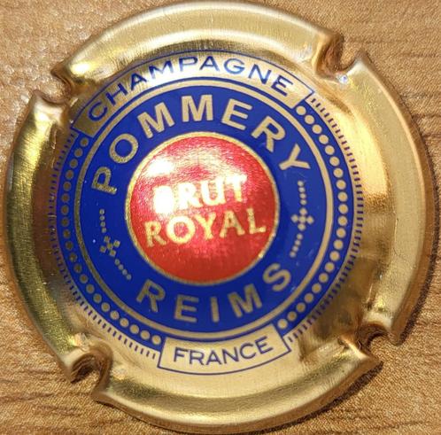 Champagnecapsule POMMERY rood/blauw/goud nr. 117h, Verzamelen, Wijnen, Nieuw, Champagne, Frankrijk, Ophalen of Verzenden