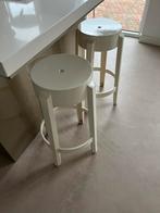 2 X Kartell Ghost Kruk - Wit - Philip Starck - 65 cm, Ophalen, Kunststof, 60 tot 90 cm, Zo goed als nieuw