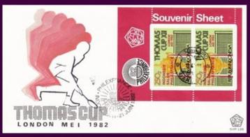 Indonesie 1982 - SHP 120-3 -   12e Thomas cup  beschikbaar voor biedingen