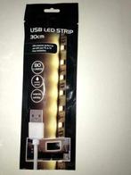 Warm White - Waterproof - USB LED-Strip 30 CM - Warm Wit, Ophalen, Nieuw, Licht