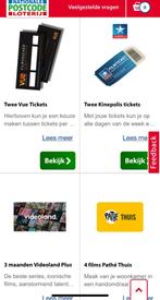 Bioscoopkaartje 2 kaartjes, Tickets en Kaartjes, Kortingen en Cadeaubonnen, Twee personen, Overige soorten