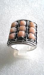 zilveren Ring met sun zonnesteen, Sieraden, Tassen en Uiterlijk, Ringen, Verzenden, 19 tot 20, Nieuw, Met edelsteen