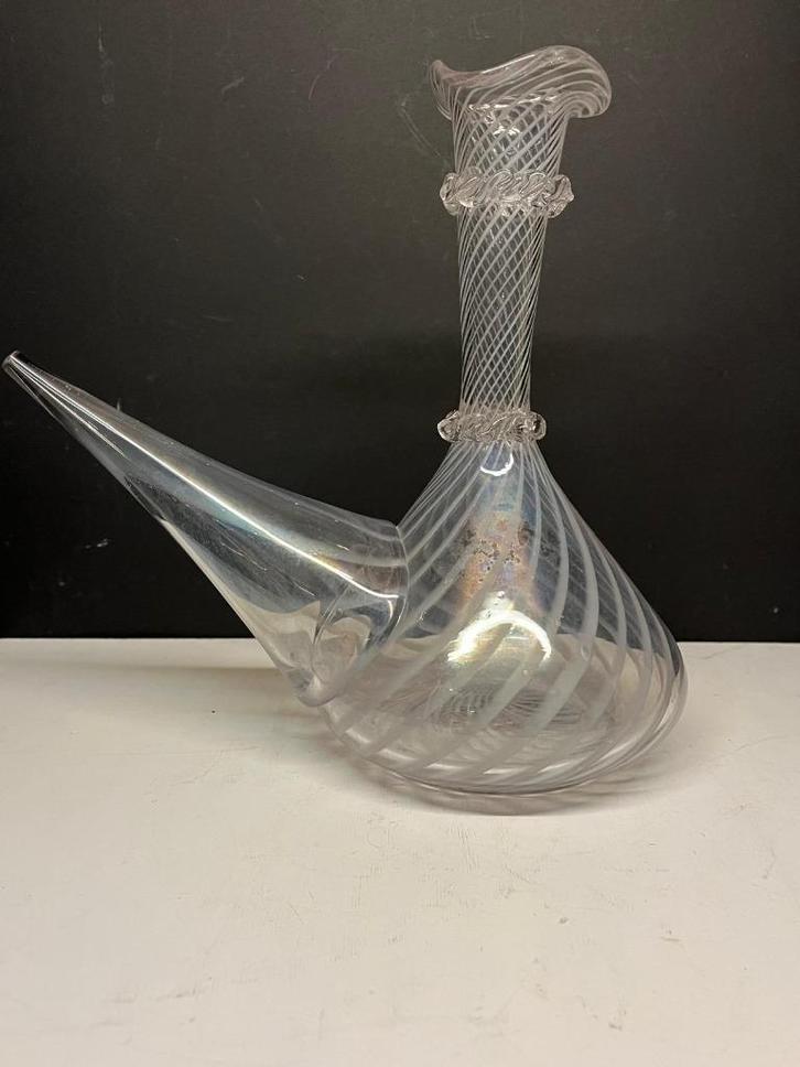 117) Antieke 19e eeuwse Spaanse porron., Antiek en Kunst, Antiek | Glas en Kristal, Ophalen of Verzenden