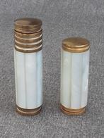 Retro, vintage parfumflesje en lipstick, Ophalen of Verzenden, Gebruikt