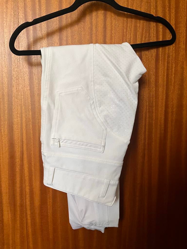 Witte rijbroek maat 38/40, Dressuur, Zo goed als nieuw, Dames, Onderkleding