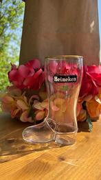Bierglas - laars - Heineken - 18 april 1975 Zoeterwoude, Ophalen of Verzenden, Zo goed als nieuw, Glas of Glazen, Heineken